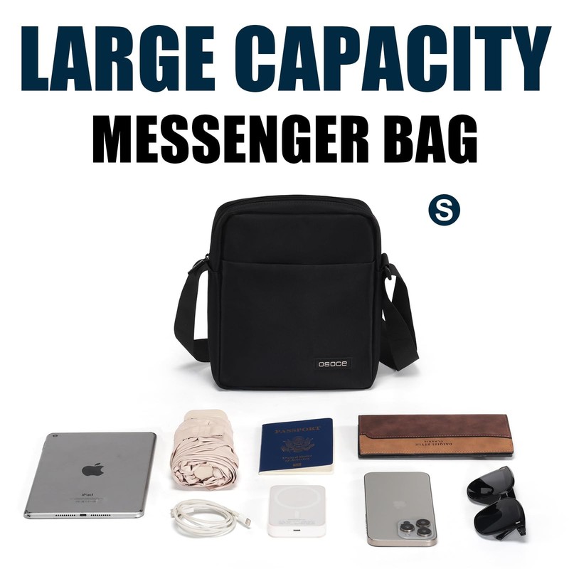 Messenger Bag, Crossbody Bag Shoulder Bag for Men Water Resistant Man Bag Man... gallery