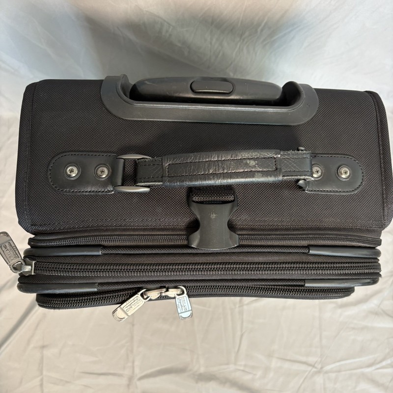 Kirkland Signature Black Cordura Carry-On Rolling Suitcase, Wheels Handle gallery