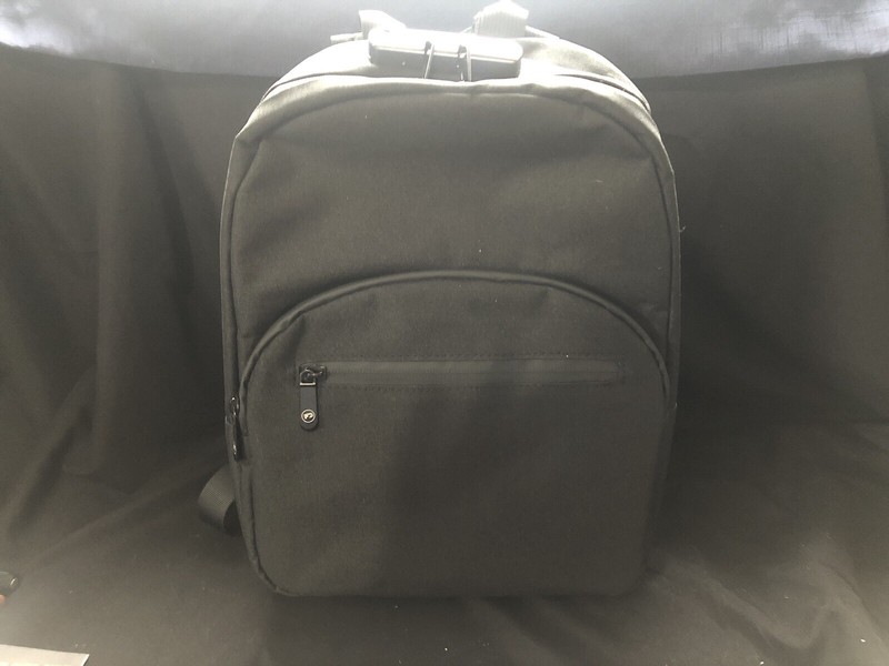 Black Small Secure Smell-Proof Lockable Backpack