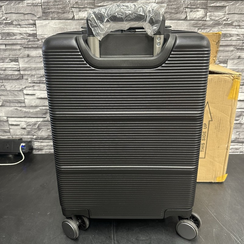 BUGATTI 20” black Striped Hardside Lightweight Expandable Carry-on Spinner gallery