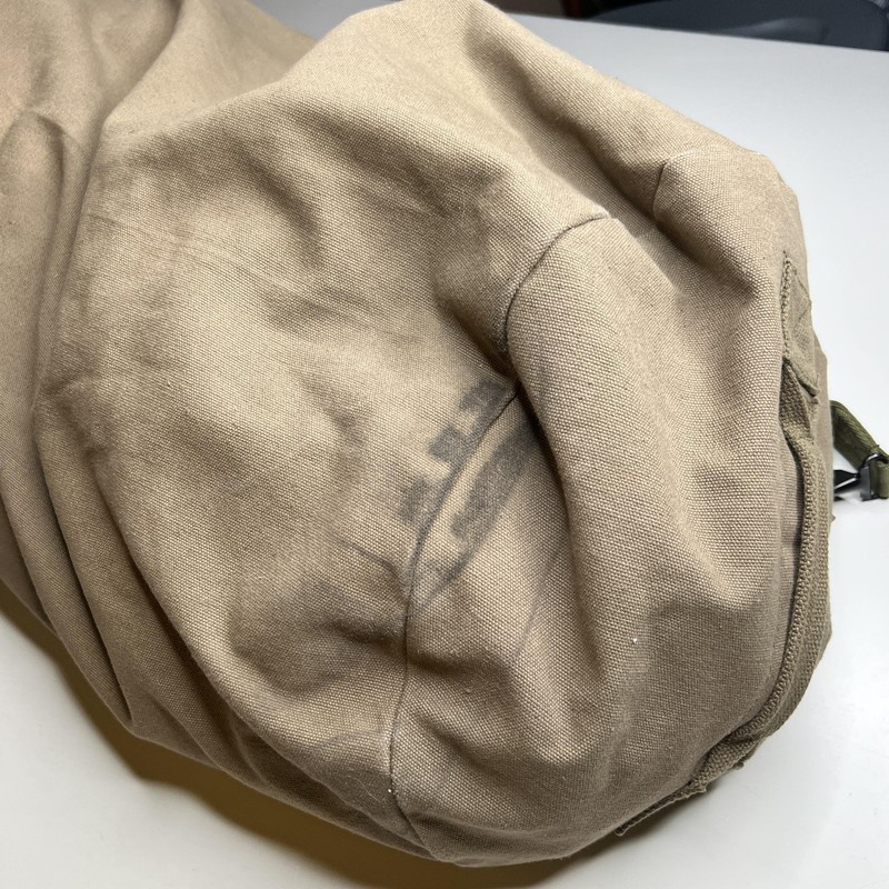Stansport Beige Canvas Duffel Bag Soft Case Adjustable Strap Men Travel gallery
