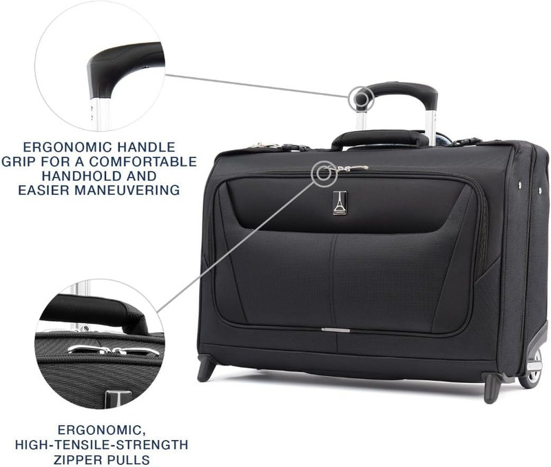 Maxlite 5 Softside Lightweight Carry-On Upright 2 Wheel Rolling Garment Bag, 22- gallery