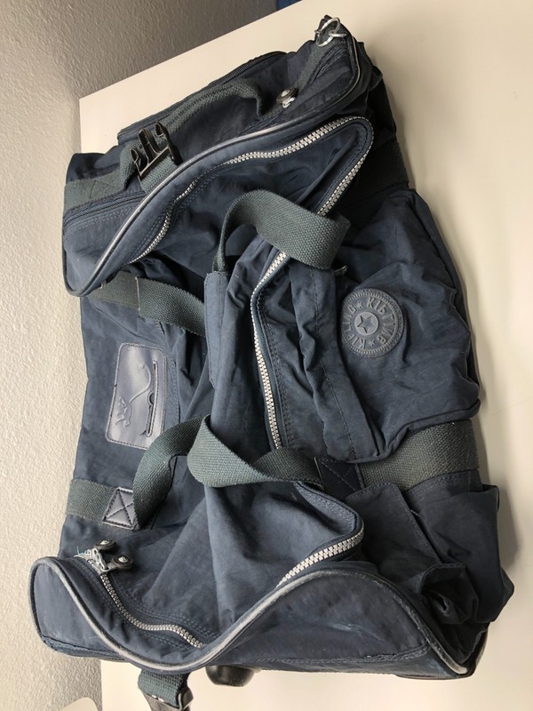 Kipling Rolling Duffel Bag With Wheels Retractable Handle Luggage Carry On 20x14 gallery
