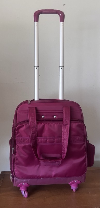 LUG Puddle Jumper Wheelie Cranberry Wheeled Luggage 21” Carry On 360-Spinner gallery