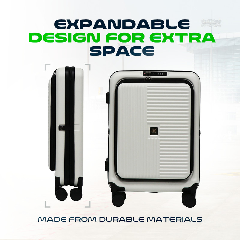 20-Inch Lightweight Collapsible Expandable Carry-On Suitcase, Airline Approved gallery