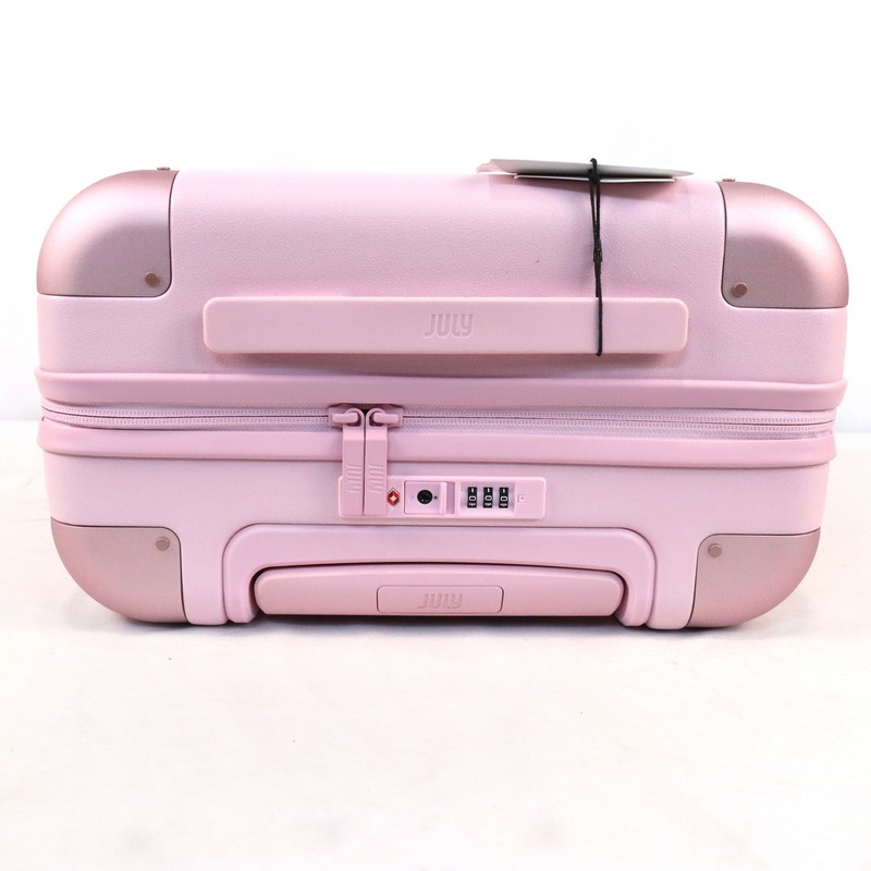July Carry On Classic Suitcase With Lock & Charging Port In Blush Pink 42L gallery