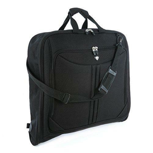 Olympia Luggage Deluxe Garment Bag, Black gallery