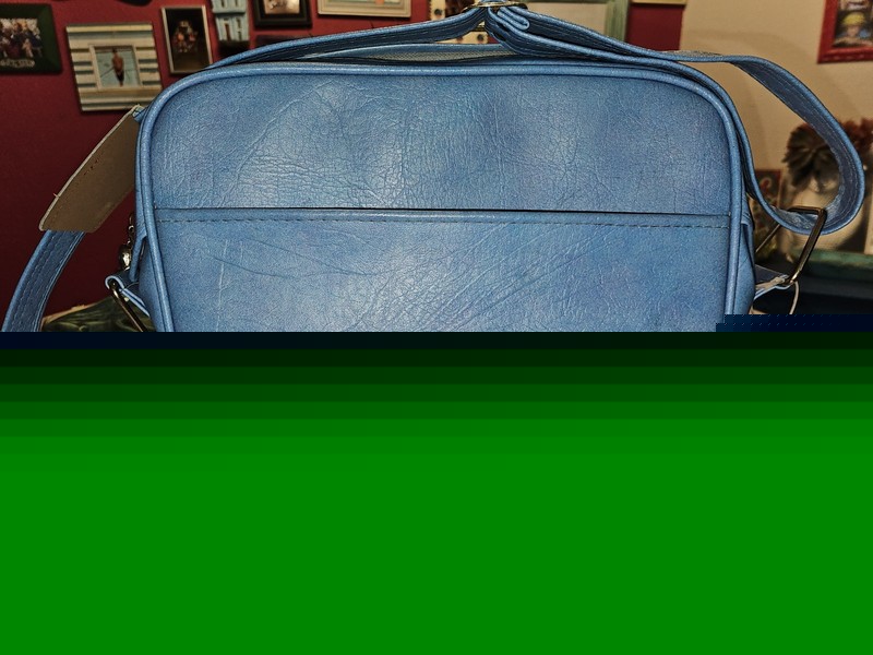 Samsonite Silhouette Vintage Carry On Shoulder Strap Travel Bag Blue Denim Retro gallery