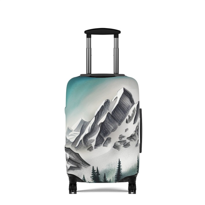 Luggage Cover Elastic Suitcase Dust Protector Anti Scratch Mountains