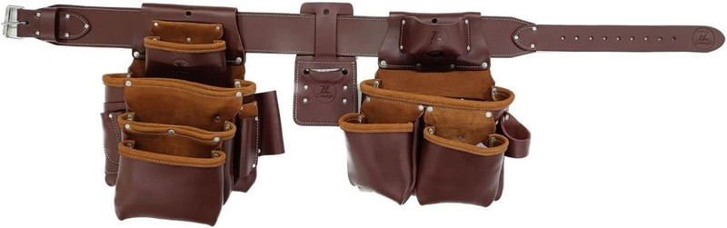 Pro Seven Brown Leather Bag Framer Set - 100% Top Grain Quality