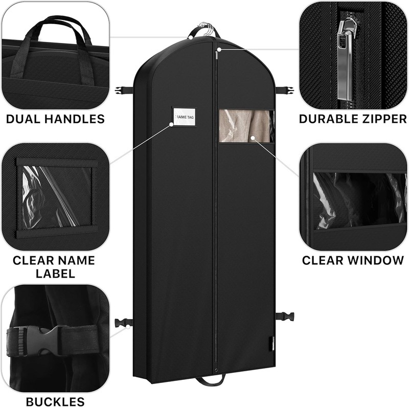 Compact Foldable 60" Garment Bag - Perfect for Tuxedos and Travel Essentials gallery