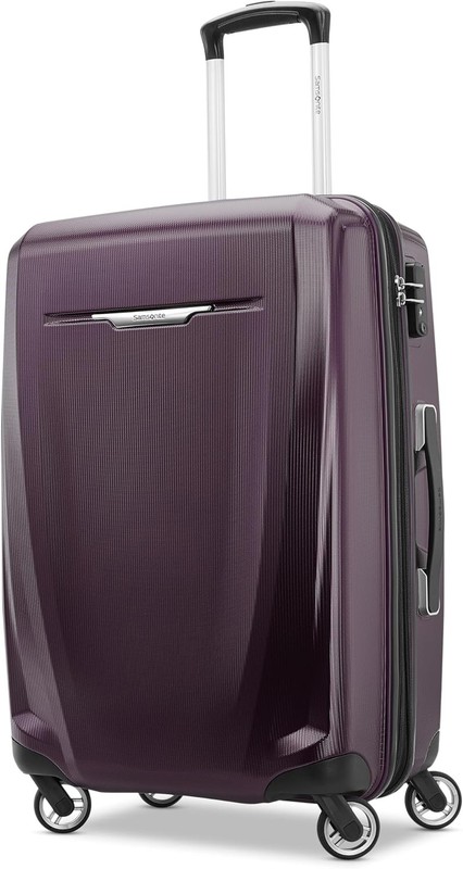 Samsonite Winfield 3 DLX Hardside Expandable Luggage with Spinners 2PC Set Plum gallery
