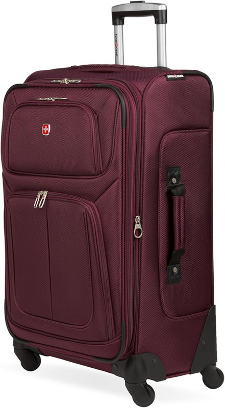 Sion Softside Expandable Spinner Luggage Durable Lightweight Travel Suitcase, Me