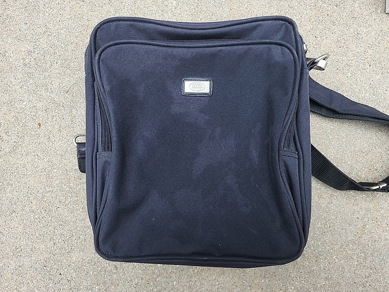 Land Rover Black Expandable Shoulder Duffle Bag COLLAPSIBLE Travel Messenger