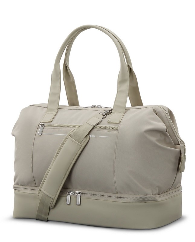 Samsonite Better than Basics Drop Bottom Weekender Duffle Bag, Limestone gallery