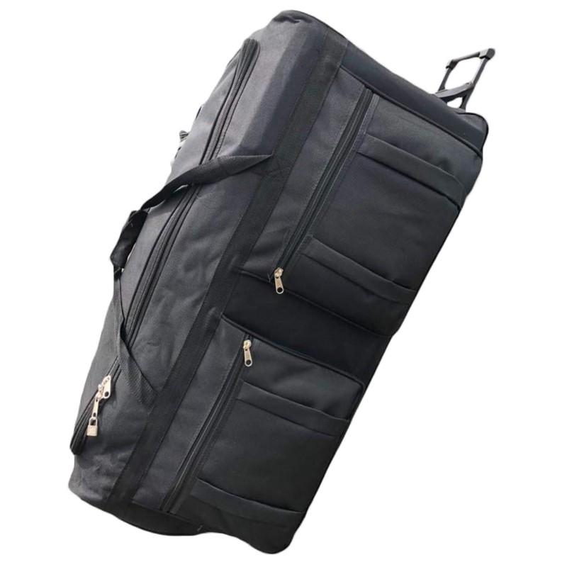Robust 36-Inch Rolling Duffle Bag with Telescopic Handle for Easy Transport