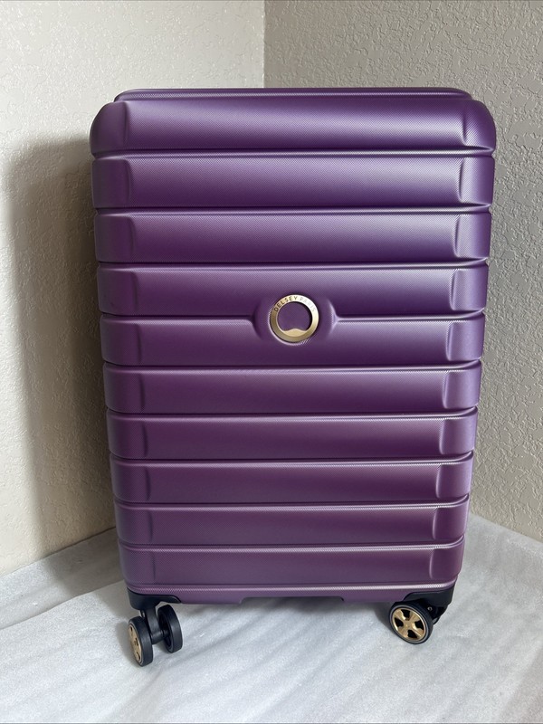 Delsey Shadow 5.0 Expandable Medium Size Spinner Upright Luggage PLUM gallery