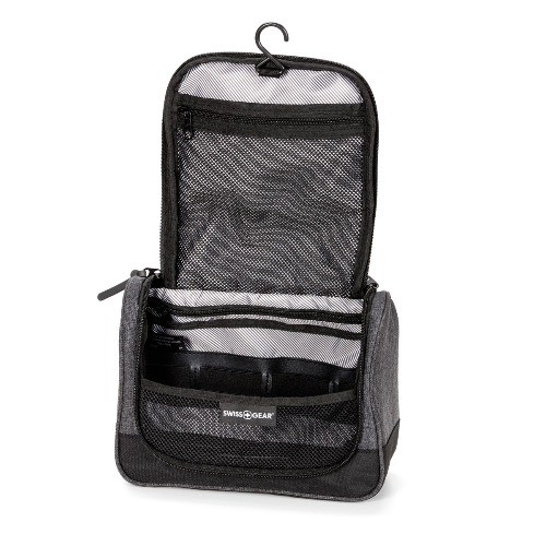 SWISSGEAR Rectangular Toiletry Bag - Gray:Hook for Hanging,Multiple Compartments gallery