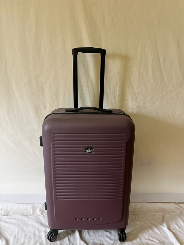 Tag Riverside 24” Hard Case Spinner Medium Check In Suitcase Luggage Purple