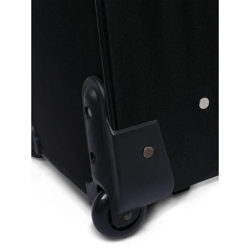 Softside Pilot Carry-on Luggage 18" Inline Skate Wheels Telescopic Handle Black gallery