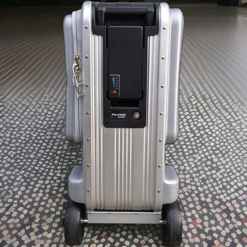 Airwheel SE3 MiniT Smart Rideable Suitcase Robot Luggage Silver With Charger gallery