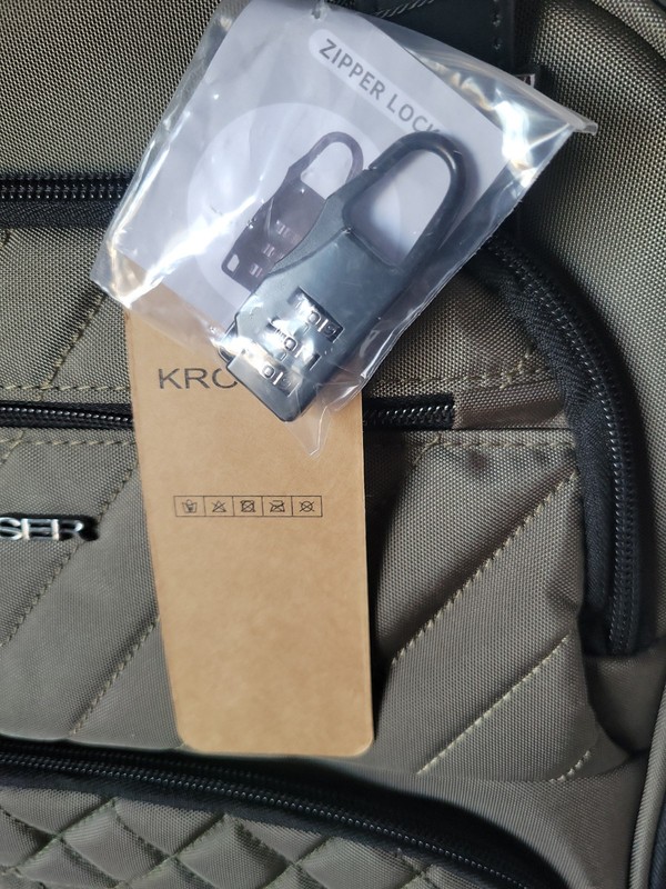 KROSER Carry On Underseat Multi-functional 16-inch Underseater W/Lock,wheels NWT gallery