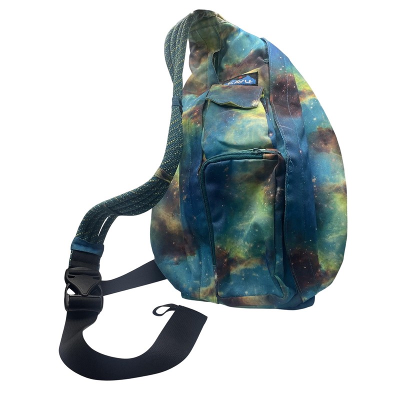 KAVU Rope Bag Backpack Multicolor Galaxy 18″ Sling Crossbody Women Daypack Bag