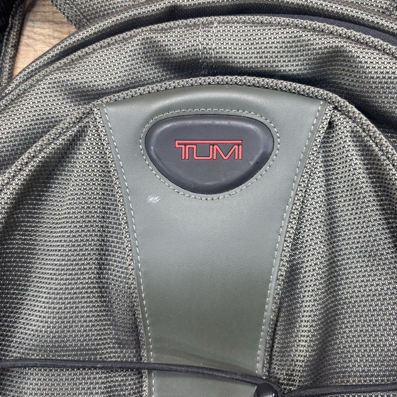 TUMI T2 Backpack Excursion Carry On Travel Bag Ballistic Olive Black #6788 gallery