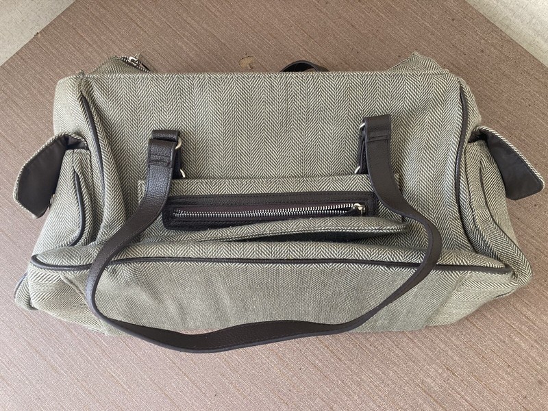 Bath & Body Works Carry On Overnight Travel Bag – 18” Tote Brown Tweed