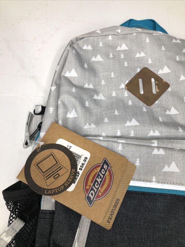 Backpack - Dickies Study Hall, Grey & Teal - 17" x 12" gallery