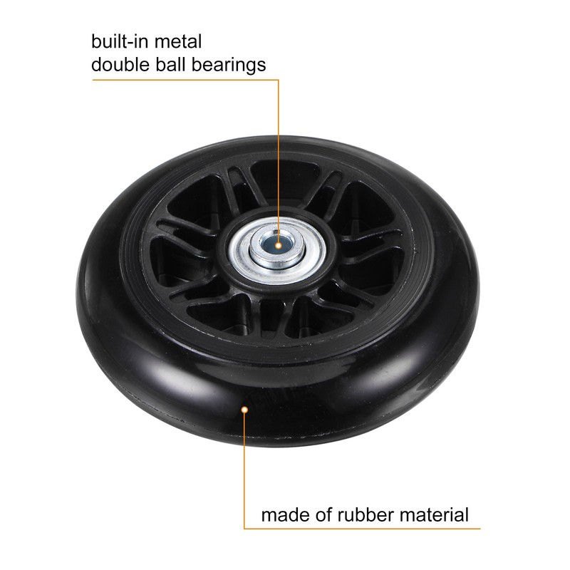 Replacement Luggage Wheels 90mm x 24mm Suitcase Wheel Repair Kits gallery