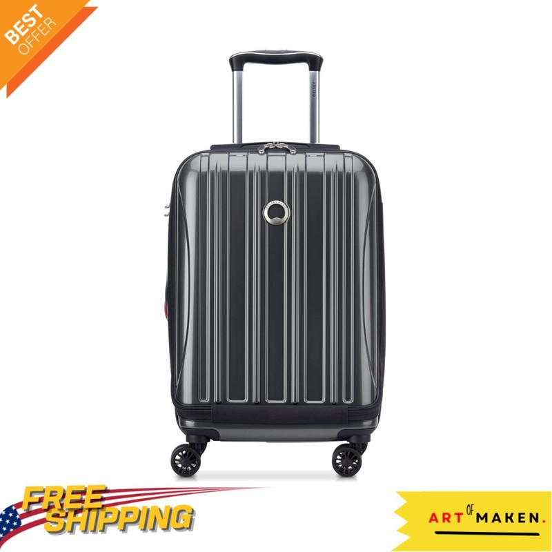 Helium Aero 19 Inch Titanium Expandable Carry-On with Spinner Wheels – TSA Lock