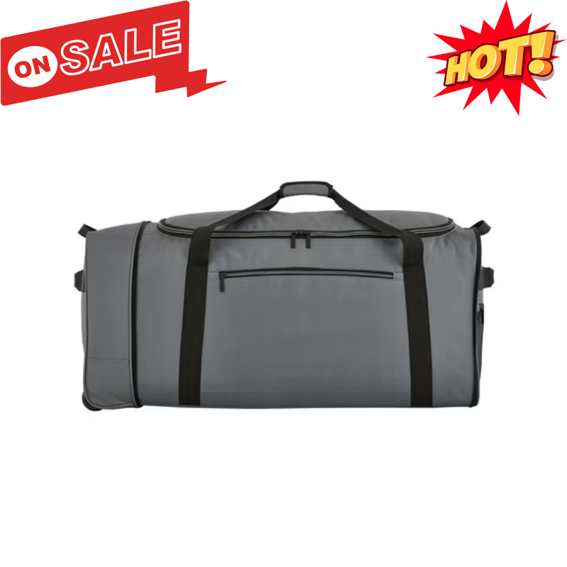 Protégé Navigation 36″ Jumbo Tri-Fold Collapsible Rolling Locker Duffel Gray
