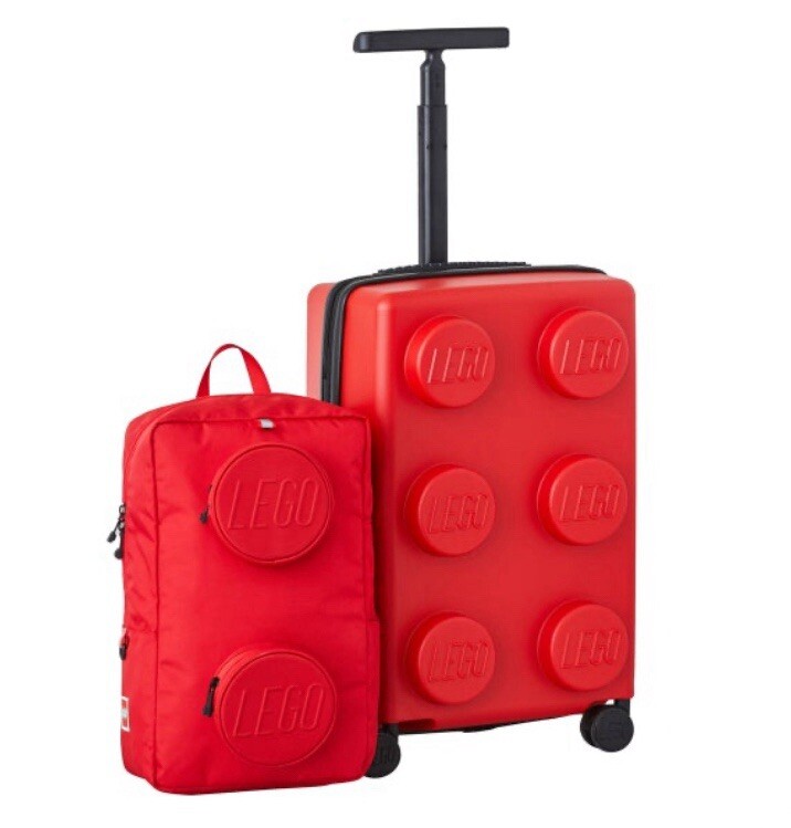 🔥NEW🔥 LEGO Travel Luggage Carry-On + Backpack Set Signature Brick, Red