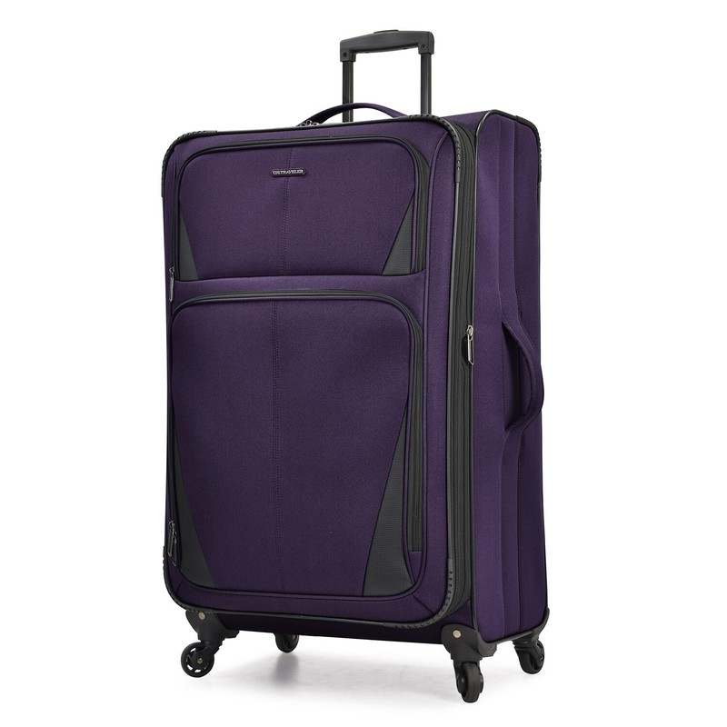U.S. Traveler Aviron Bay 30" Expandable Softside Luggage Spinner Wheels - Purple gallery