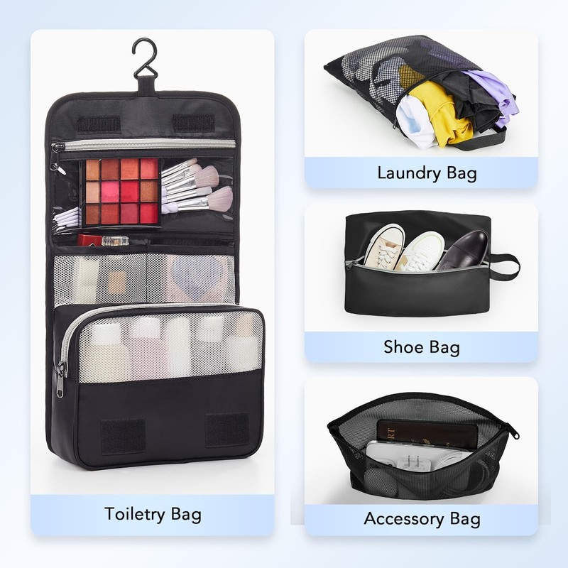 10 Set Compression Packing Cubes for Travel Essentials,Compressible Expandabl... gallery