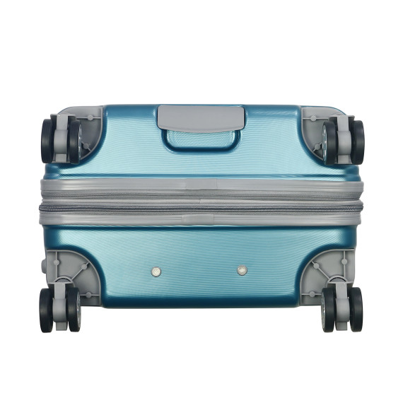 Olympia USA Denmark Plus Expandable Hardcase Mid-Size Suitcase (Teal, 26") gallery