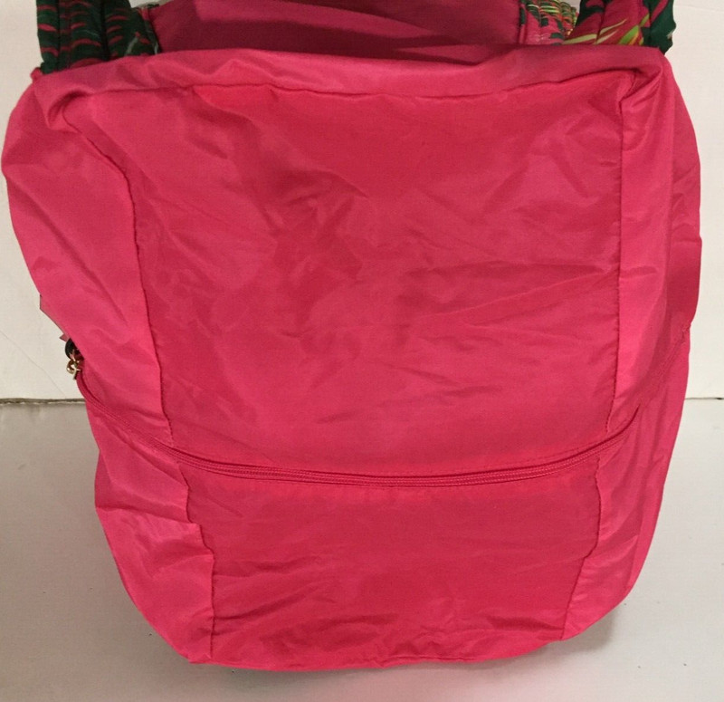 Victoria's Secret Overnight Weekender Tote Bag Packable Folding Pink Tropical gallery