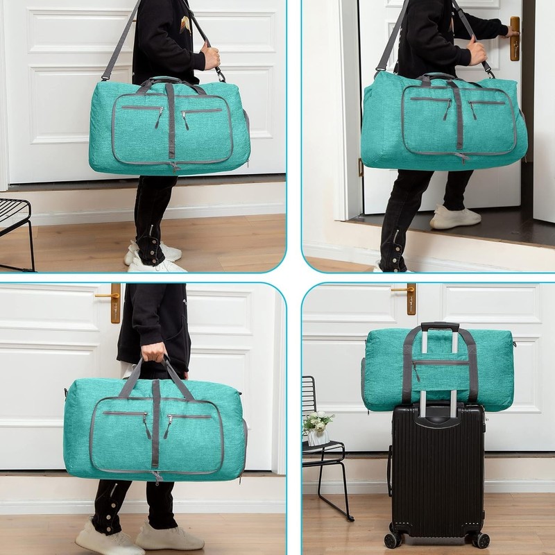 Compact 65L Overnight Duffle - Lightweight & Foldable with Multiple Compartments gallery