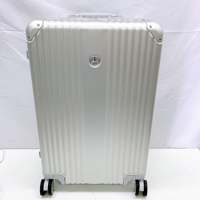 Mercedes Benz Original Aluminum Suitcase 65L Silver Carry Bag Novelty Japan NEW
