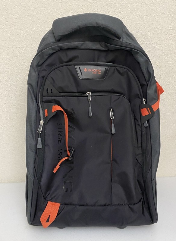 Aoking 22” Rolling Backpack Waterproof CarryOn Luggage GLN98089 Telescope Handle