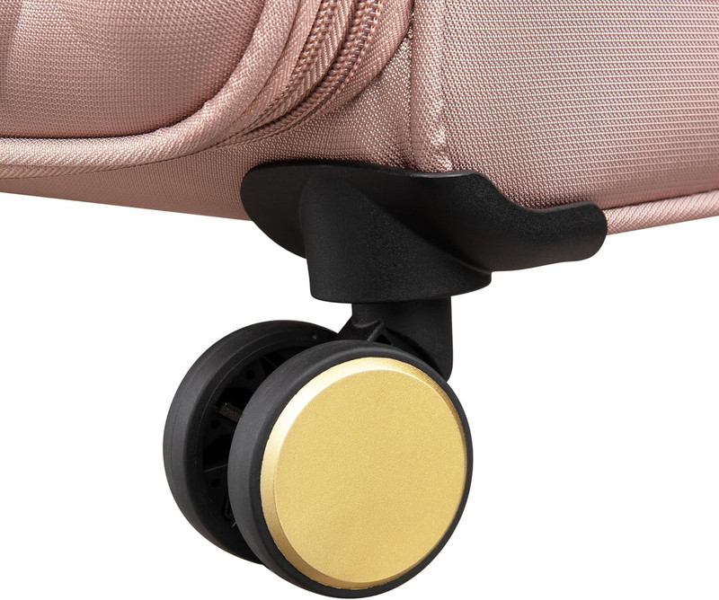 Glimmering 32" Softside Checked 8 Wheel Expandable Spinner, Mink Gold gallery