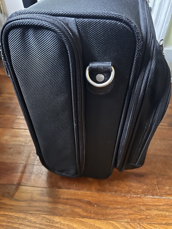 Samsonite Computer Travel Bag Wheels Adjustable Handle Black Excellent Condit gallery