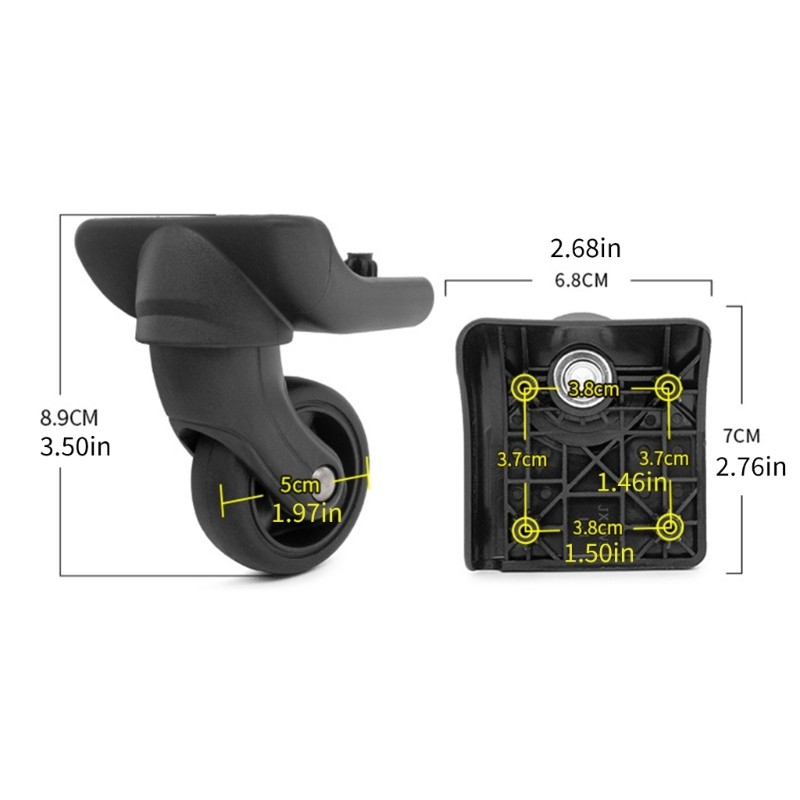 4Pcs Practical Replacement Luggage For Suitcases Noiseless Thrower gallery