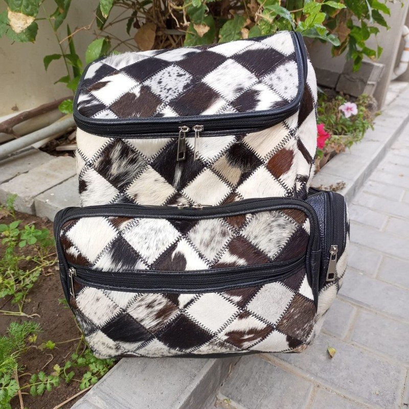 Best Travel Backpack Customize patchwork Laptop Bag Genuine Leather Backpack gallery