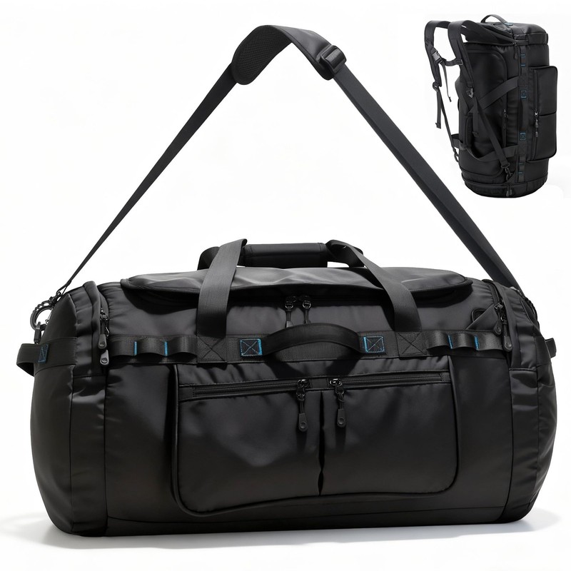 90L Waterproof Duffle Backpack with Shoe Compartment for Gym & Hiking