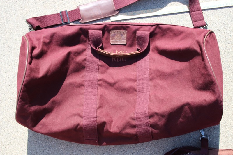 THREE Lands End Deluxe Square Rigger Luggage Bags Heavy Duty Canvas Suitcases gallery