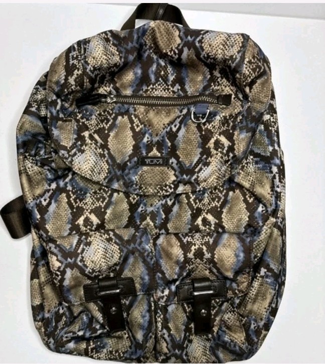 Tumi Nylon Backpack Python Print – Pristine Condition Packable
