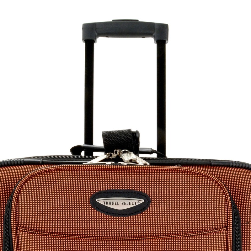 Travel Select Amsterdam Expandable Rolling Upright Luggage Orange 4-Piece Set gallery