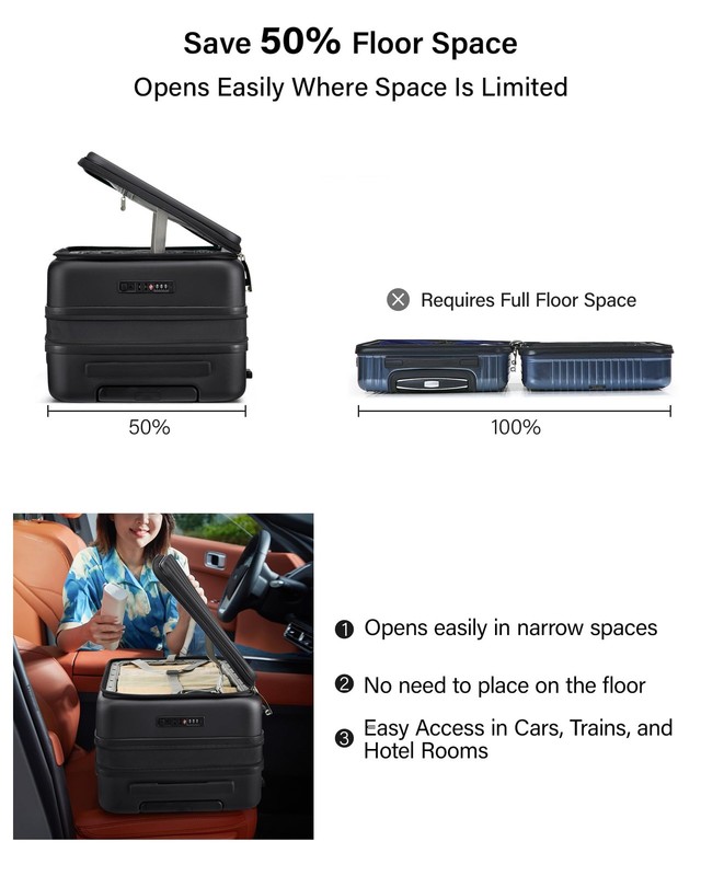 Hardside Expandable Large Checked Luggage, 28 Inch Top Opening Trunk Luggages... gallery